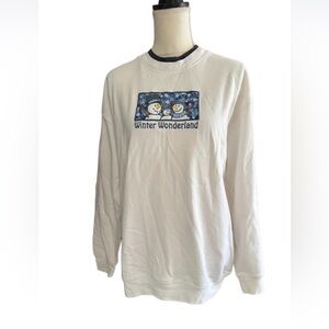 Mc Sportwar Cotton Long Sleeve With Print Winter Wonderland Size L